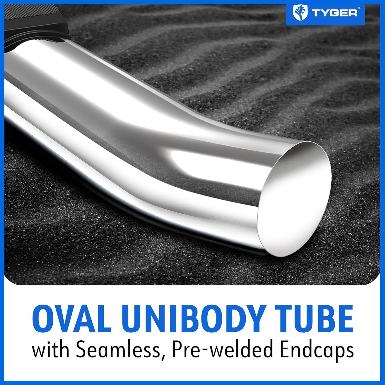 imageTyger Auto 35quot Rider Running Boards Compatible with 20192026 Chevy Silverado GMC Sierra 1500 20202026 2500 3500HD  Crew Cab  TGSS2C35068  Side Step Rail Nerf BarsStainless Steel