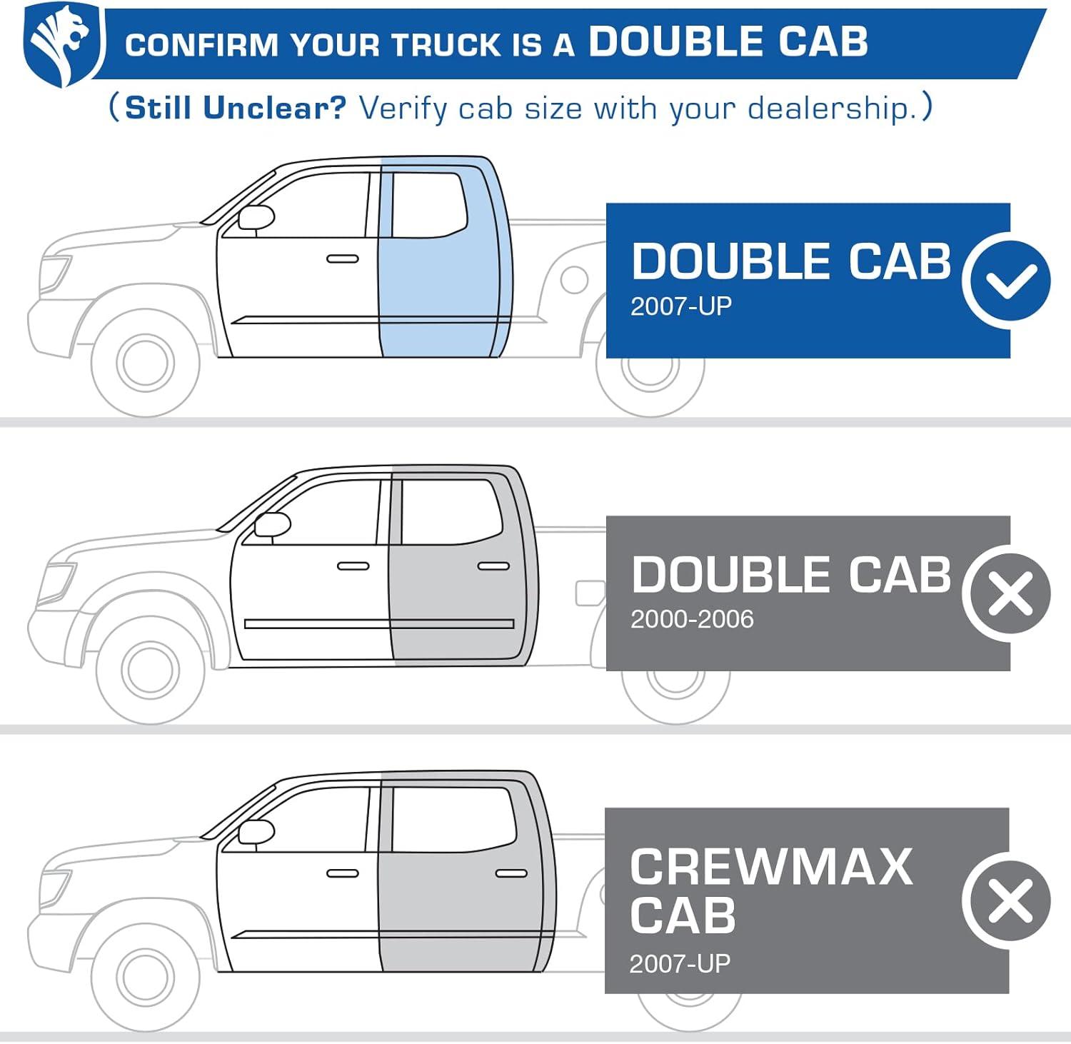 imageTyger Auto 66quot Blade Running Boards Compatible with 20072021 Toyota Tundra  Double Cab  TGBL3T7088  Side Step Nerf Bars