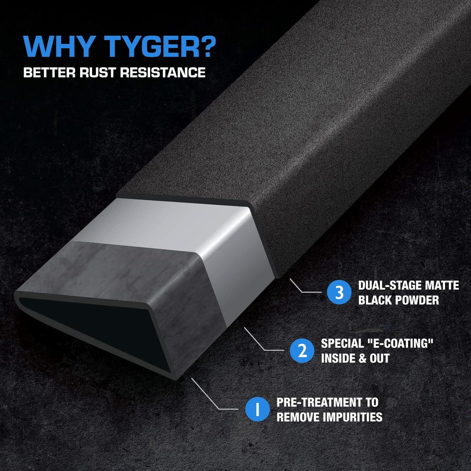 imageTyger Auto 6quot Riser Running Boards Compatible with 20192026 Chevy Silverado GMC Sierra 1500 20202026 2500 3500HD  Crew Cab  TGRS6C60248  Side Step Rails Nerf BarsCrew Cab