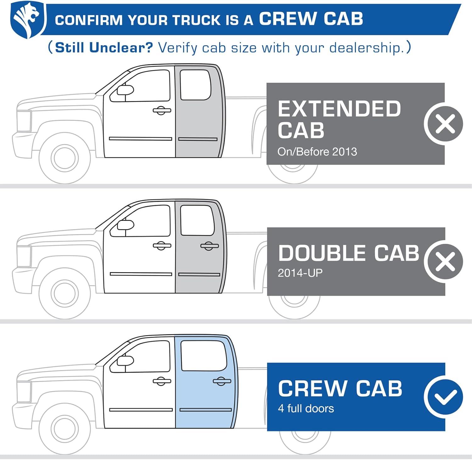 imageTyger Auto Star Armor Compatible with 20072018 Chevy Silverado GMC Sierra 1500 20072019 2500 3500HD 2019 LD  Limited  Crew Cab  TGAM2C20128  Side Step Rails Nerf Bars Running BoardsStar Armor
