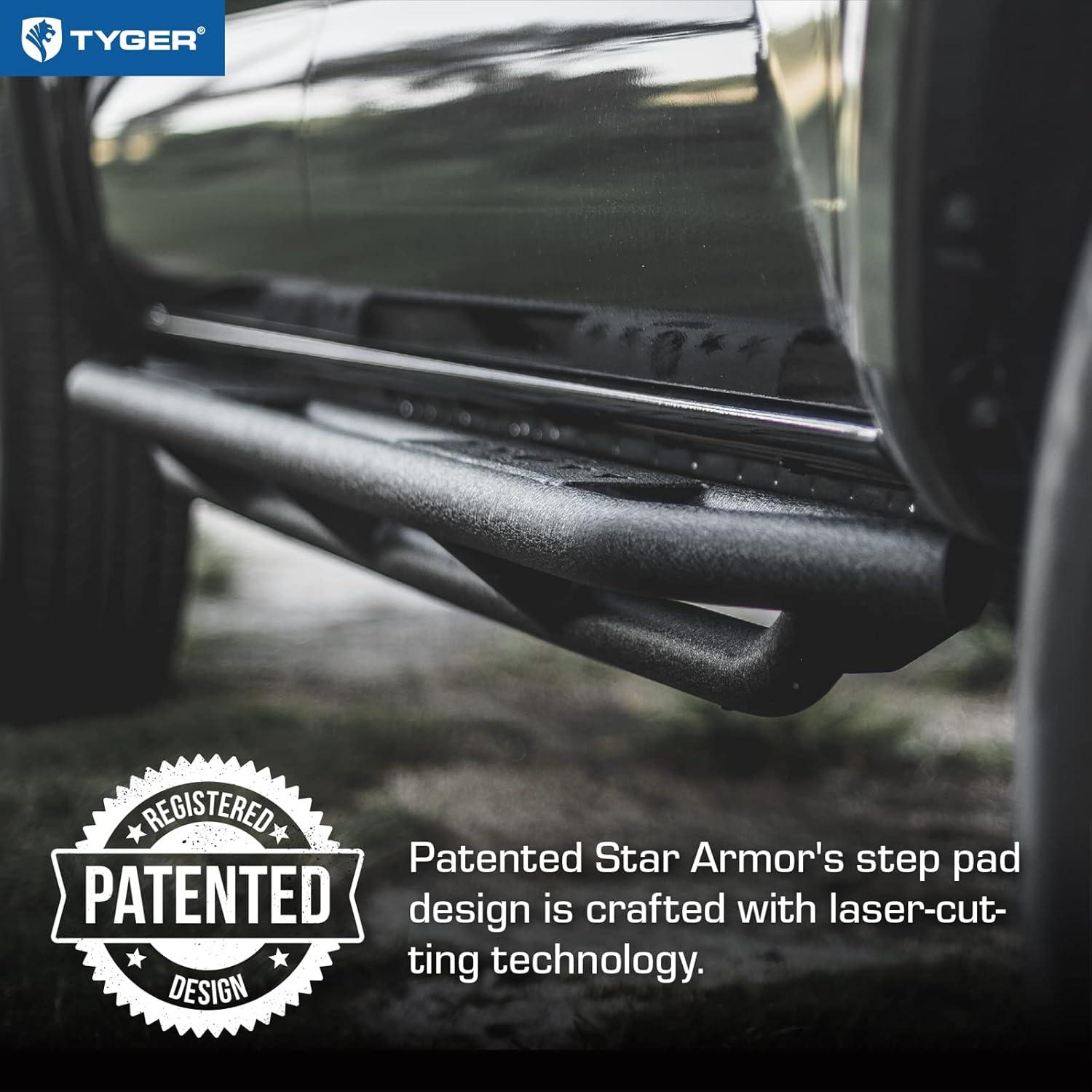 imageTyger Auto Star Armor Compatible with 20192026 Ram 1500 Not Fit 1924 Classic  Crew Cab  TGAM2D20608  Side Step Rails Nerf Bars Running BoardsStar Armor
