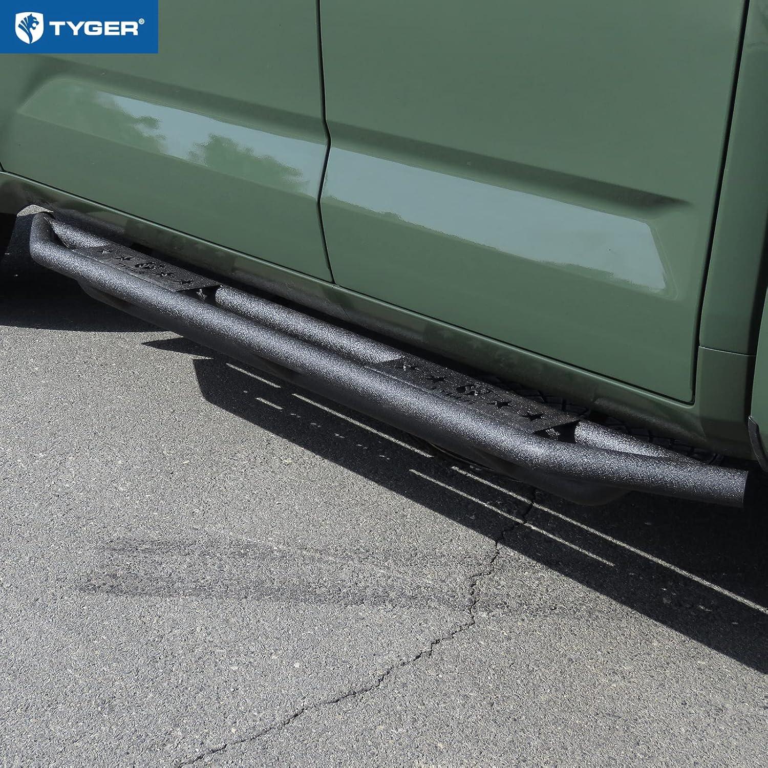 imageTyger Auto Star Armor Compatible with 20222026 Toyota Tundra  CrewMax  TGAM2T20748  Side Step Rails Nerf Bars Running BoardsStar Armor