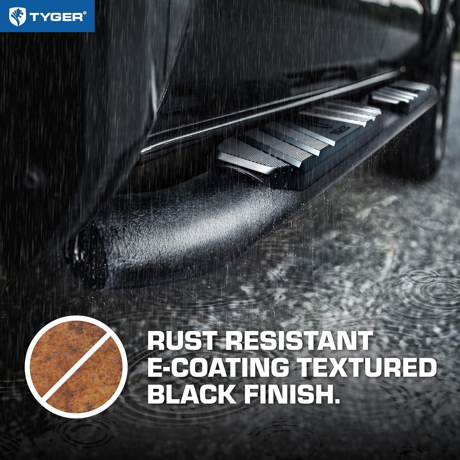 imageTyger Auto Star Armor Compatible with 20222026 Toyota Tundra  CrewMax  TGAM2T20748  Side Step Rails Nerf Bars Running BoardsTyger Rider