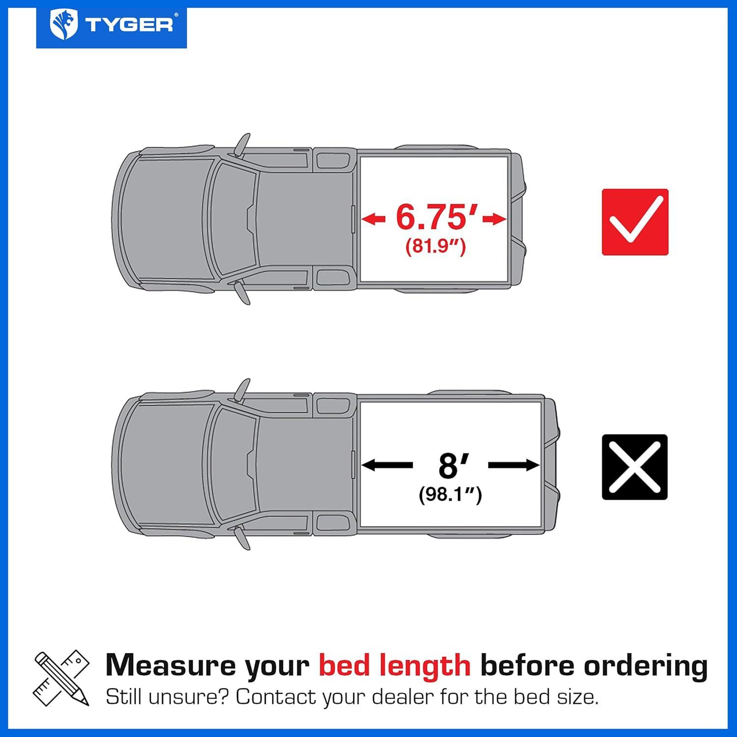 imageTyger Auto T1 Soft Roll Up Truck Bed Tonneau Cover Compatible with 19992016 Ford F250 F350 Super Duty  Styleside 8 Bed 97quot  TGBC1F9028  Black20172025 F250  F350