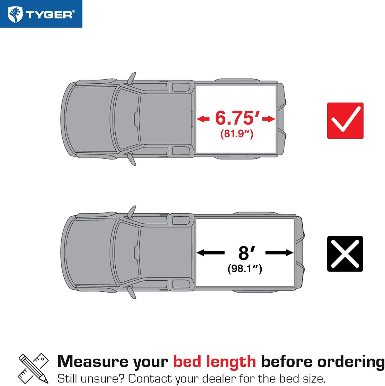 imageTyger Auto T1 Soft Roll Up Truck Bed Tonneau Cover Compatible with 19992016 Ford F250 F350 Super Duty  Styleside 8 Bed 97quot  TGBC1F9028  Black20172025 F250  F350