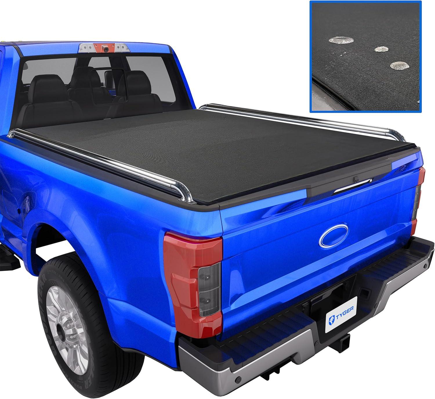 imageTyger Auto T1 Soft Roll Up Truck Bed Tonneau Cover Compatible with 19992016 Ford F250 F350 Super Duty  Styleside 8 Bed 97quot  TGBC1F9028  Black20172025 F250  F350