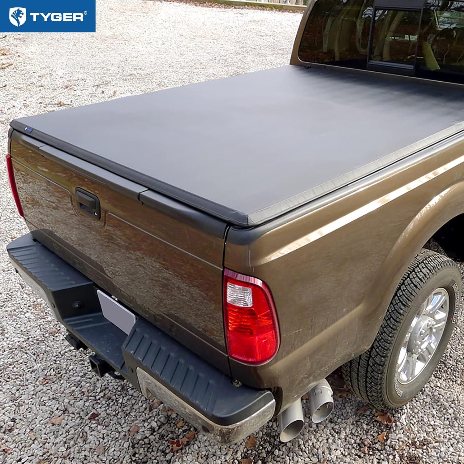 imageTyger Auto T1 Soft Roll Up Truck Bed Tonneau Cover Compatible with 19992016 Ford F250 F350 Super Duty  Styleside 8 Bed 97quot  TGBC1F9028  Black20172025 F250  F350
