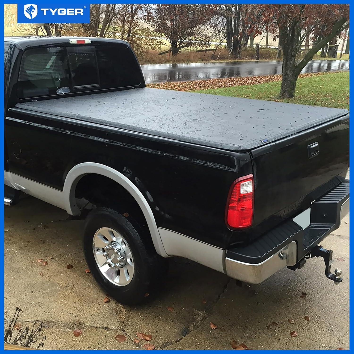 imageTyger Auto T1 Soft Roll Up Truck Bed Tonneau Cover Compatible with 19992016 Ford F250 F350 Super Duty  Styleside 8 Bed 97quot  TGBC1F9028  Black20172025 F250  F350