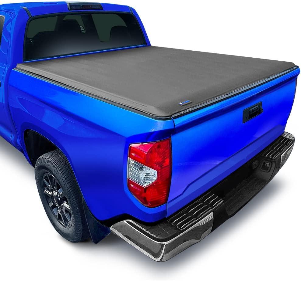 imageTyger Auto T1 Soft Roll Up Truck Bed Tonneau Cover Compatible with 20072013 Toyota Tundra  Fleetside 55 Bed 66quot  TGBC1T9038  Black20072013 Tundra