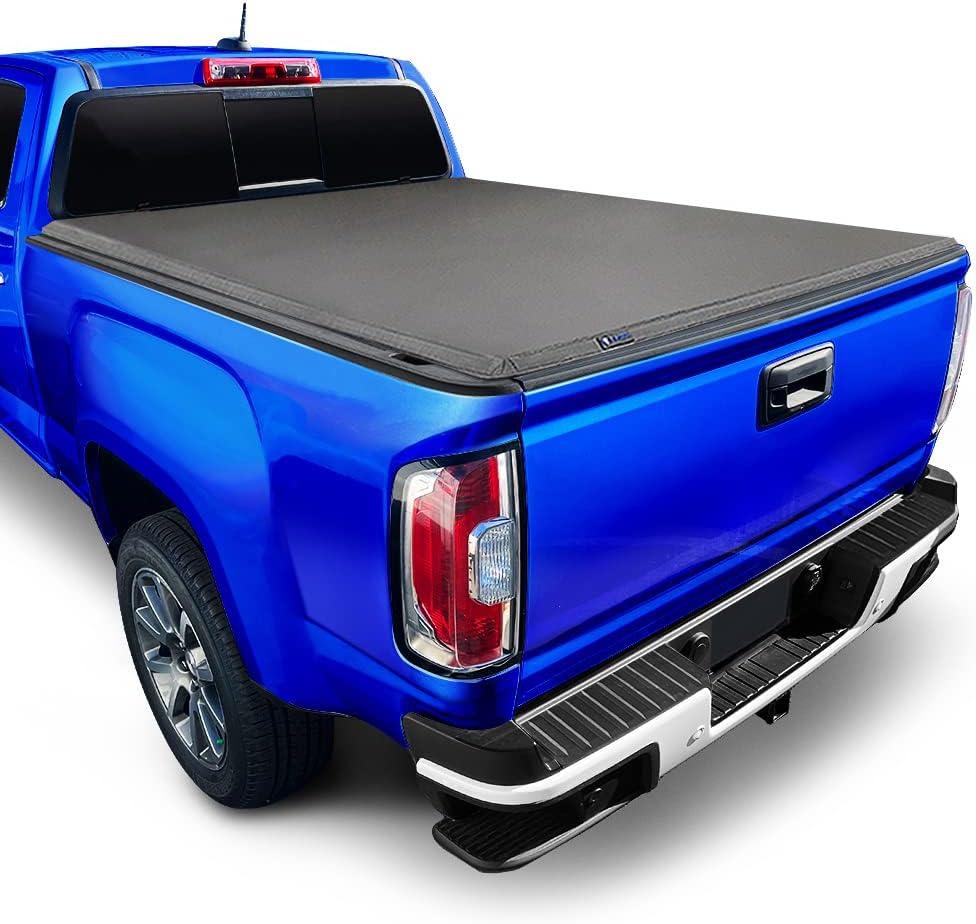 imageTyger Auto T1 Soft Roll Up Truck Bed Tonneau Cover Compatible with 20152018 Chevy Colorado  GMC Canyon  Fleetside 52quot Bed 61quot  TGBC1C9012  Black20042012 Colorado  Canyon