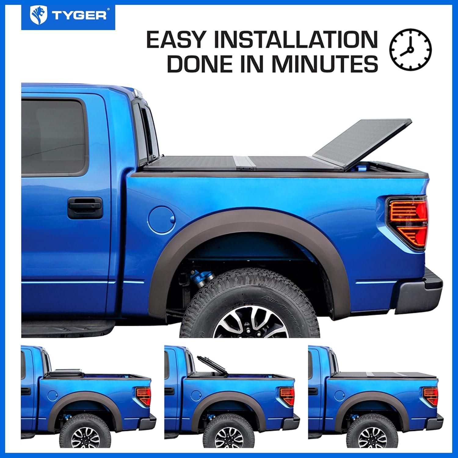 imageTyger Auto T1 Soft Rollup Truck Bed Tonneau Cover Compatible with 20052015 Toyota Tacoma  6 74quot Bed  TGBC1T903720162023 Tacoma