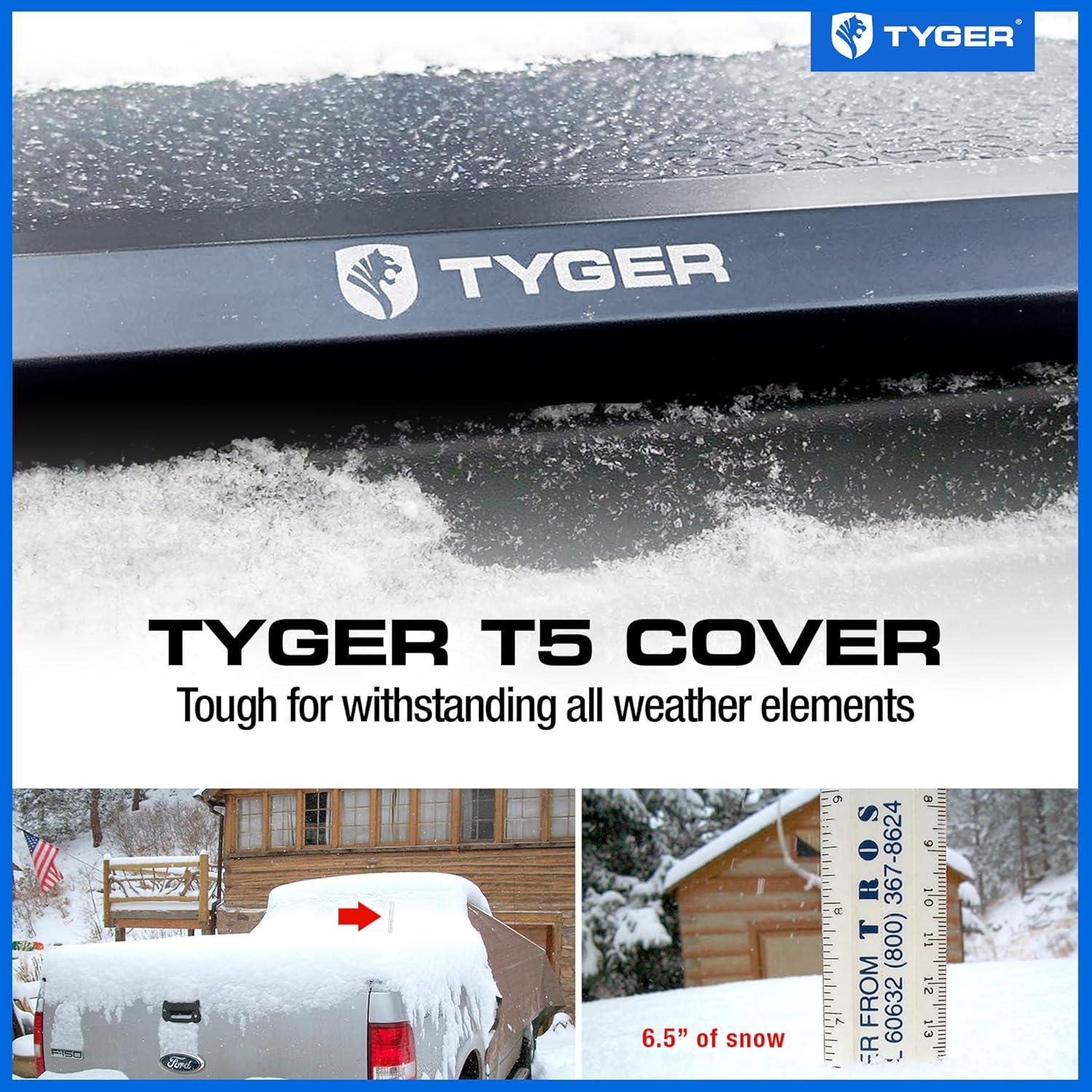 imageTyger Auto T1 Soft Rollup Truck Bed Tonneau Cover Compatible with 20052015 Toyota Tacoma  6 74quot Bed  TGBC1T903720162023 Tacoma