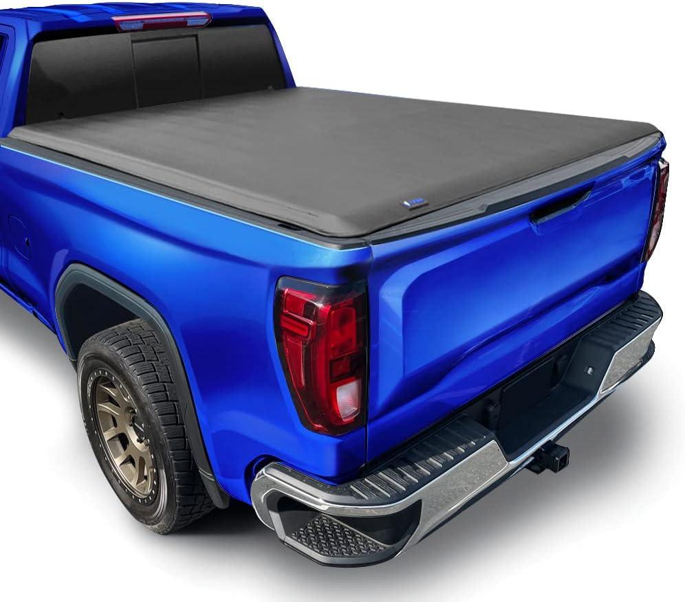 imageTyger Auto T1 Soft Rollup Truck Bed Tonneau Cover Compatible with 20072013 Chevy Silverado GMC Sierra 1500 NOT FIT 2007 Classic  59quot 69quot Bed  TGBC1C900366 78 Bed