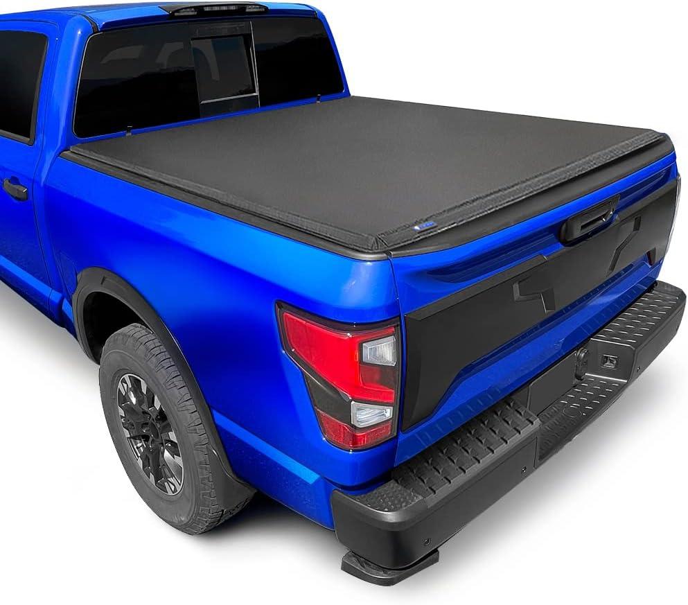 imageTyger Auto T1 Soft Rollup Truck Bed Tonneau Cover Compatible with 20172024 Nissan Titan  55 67quot Bed  TGBC1N904865ft Bed