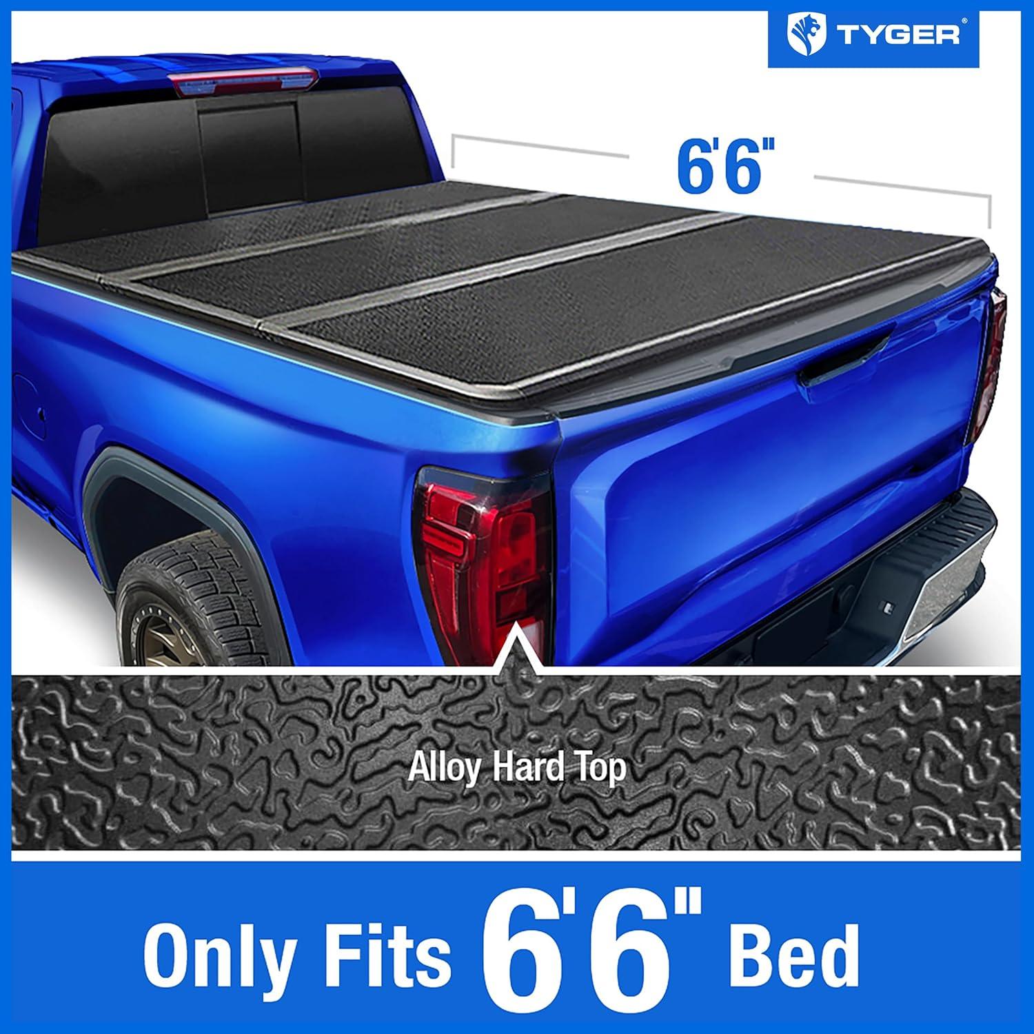 imageTyger Auto T1 Soft Rollup Truck Bed Tonneau Cover Compatible with 20192025 Chevy Silverado GMC Sierra 1500 Not Fit 19 LD 1925 Classic  510quot 70quot Bed  TGBC1C905367ft Bed