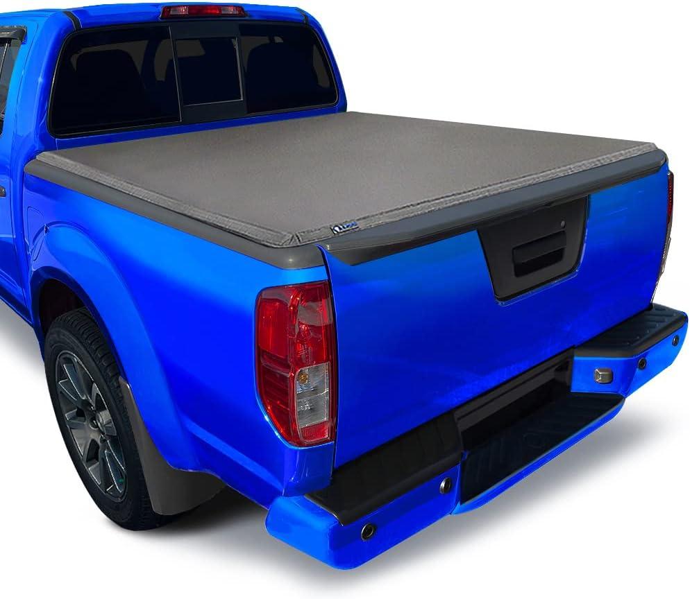 imageTyger Auto T3 Soft Trifold Truck Bed Tonneau Cover Compatible with 20052021 Nissan Frontier 20092012 Suzuki Equator  5 59quot Bed  TGBC3N10285ft Bed