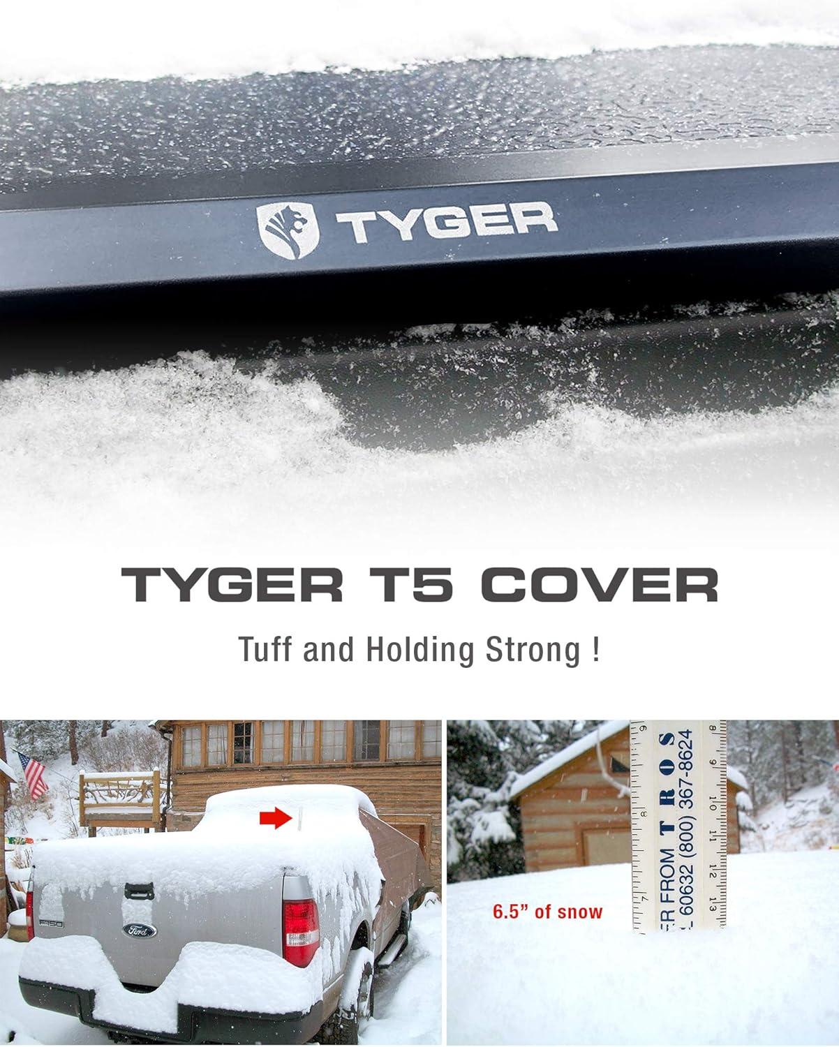 imageTyger Auto T3 Soft Trifold Truck Bed Tonneau Cover Compatible with 20052021 Nissan Frontier 20092012 Suzuki Equator  5 59quot Bed  TGBC3N10286ft Bed