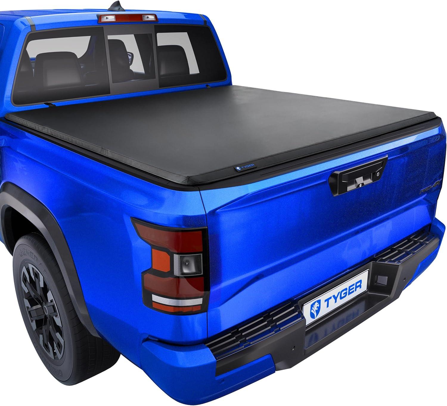 imageTyger Auto T3 Soft Trifold Truck Bed Tonneau Cover Compatible with 20052021 Nissan Frontier 20092012 Suzuki Equator  5 59quot Bed  TGBC3N10286ft Bed