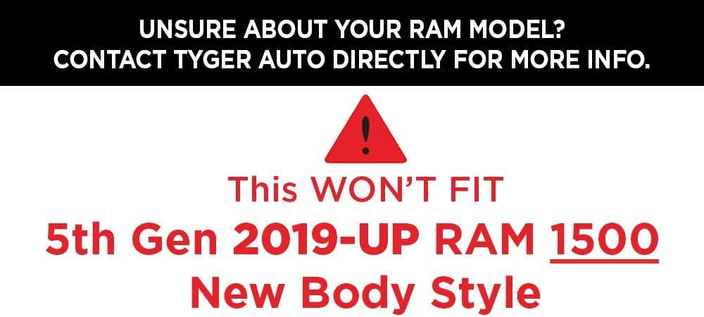 imageTyger Auto TGBP6D80368 Tyger Fury Front Bumper Kit Compatible with 20132018 Dodge Ram 1500 20192024 1500 Classic Excl Rebel ampamp Warlock Trims Textured Black Rock CrawlerTextured Black