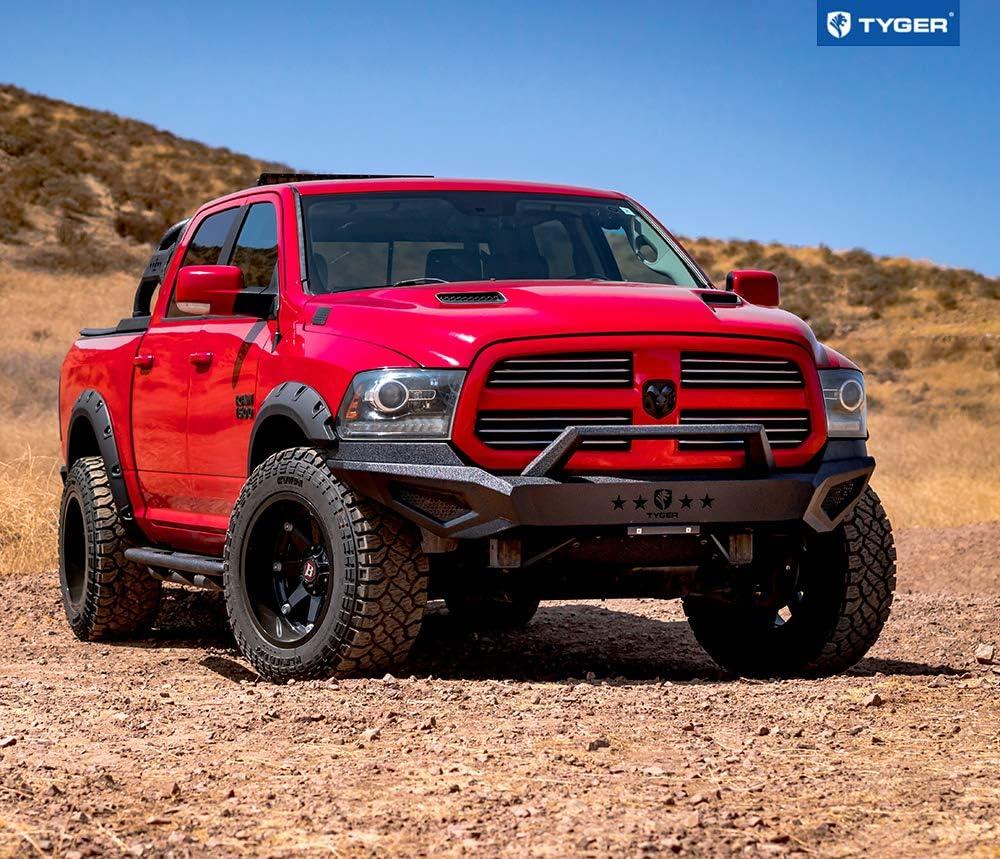 imageTyger Auto TGBP6D80368 Tyger Fury Front Bumper Kit Compatible with 20132018 Dodge Ram 1500 20192024 1500 Classic Excl Rebel ampamp Warlock Trims Textured Black Rock CrawlerTextured Black