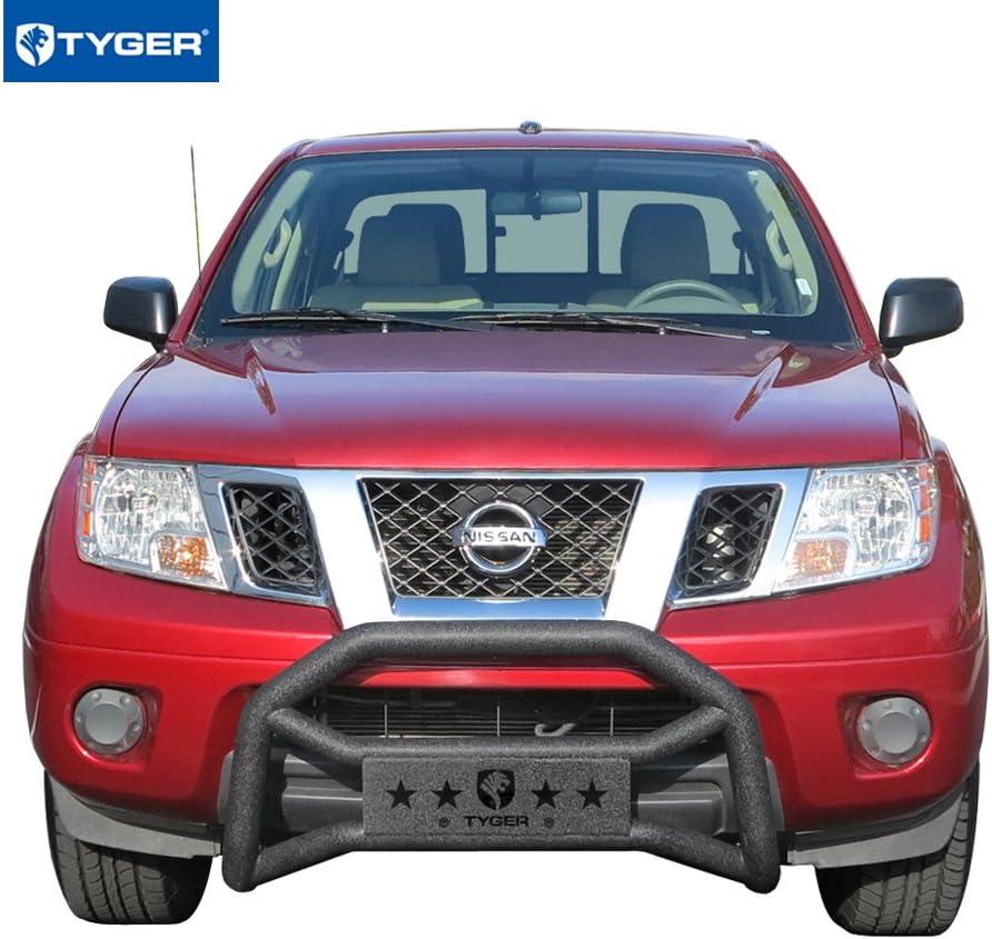 imageTyger Auto TGGD6N60158 Front Bumper Guard Fits 20052021 Nissan Frontier  Textured Black  Light Mount  Bull Bar