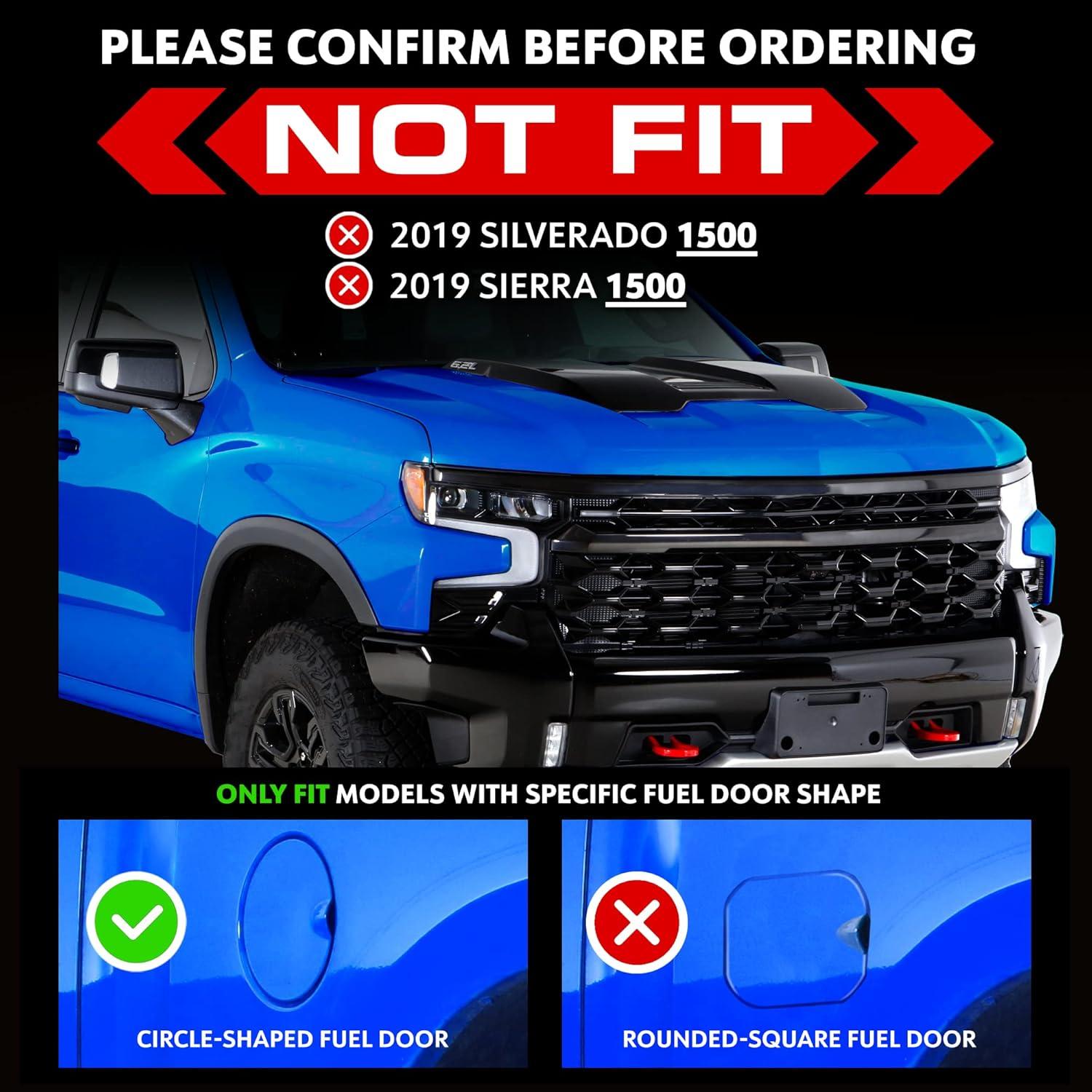 imageTyger Auto Tyger Access Running Boards Compatible with 20072018 Chevy Silverado GMC Sierra 1500 20072019 2500 3500HD 2019 LDLimited  Crew Cab  TGAS2C24011  Textured Black Drop Step RailCrew Cab