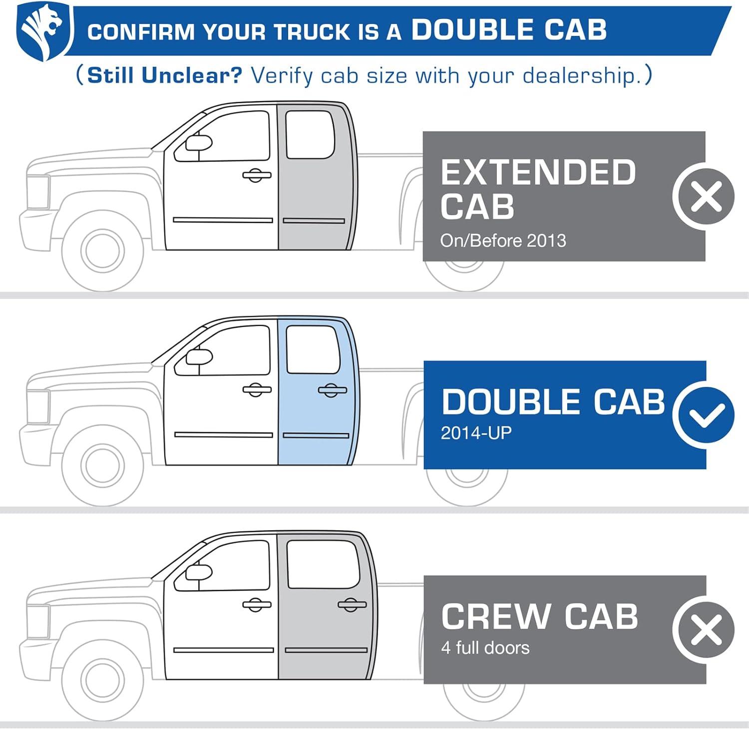 imageTyger Auto Tyger Access Running Boards Compatible with 20192026 Chevy Silverado GMC Sierra 1500 20202026 2500 3500HD  Crew Cab  TGAS2C24001  Textured Black Drop Step RailDouble Cab