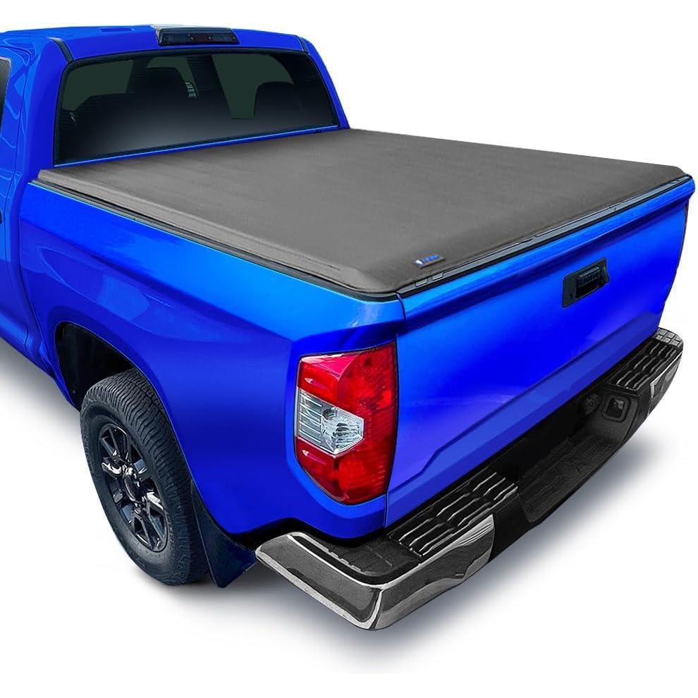 imageTyger Auto T1 Soft Roll Up Truck Bed Tonneau Cover Compatible with 20072013 Toyota Tundra  Fleetside 55 Bed 66quot  TGBC1T9038  Black20142021 Tundra