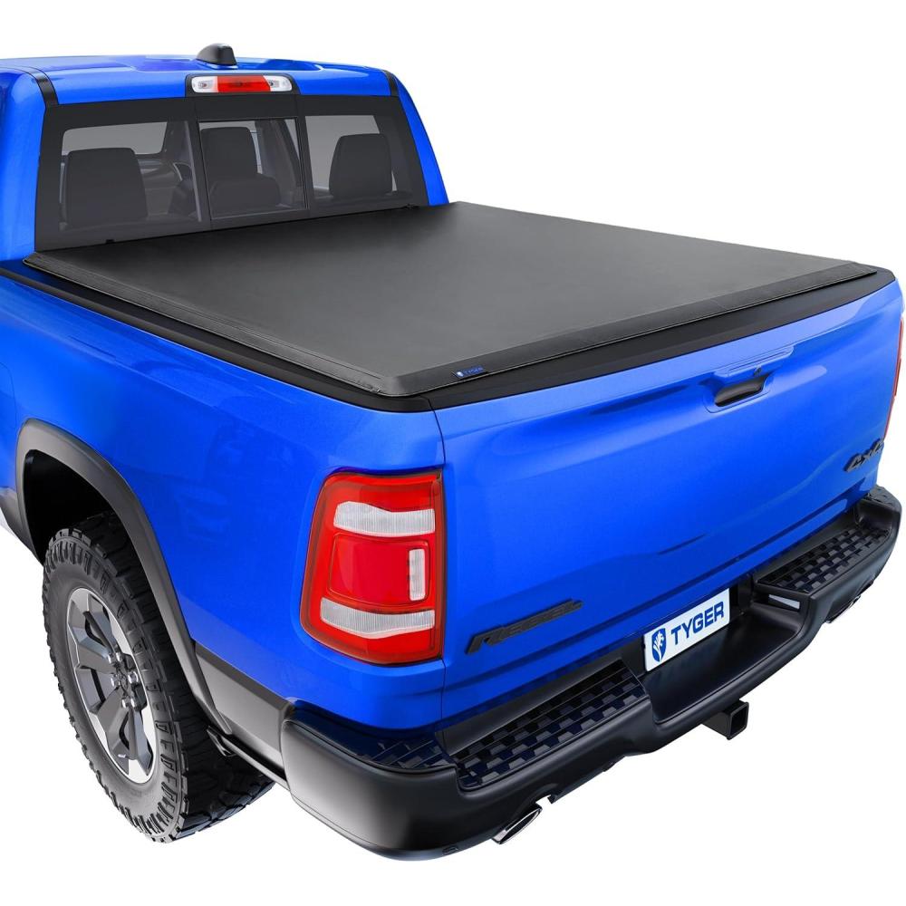 imageTyger Auto T1 Soft Rollup Truck Bed Tonneau Cover Compatible with 20092018 Dodge Ram 1500 20192025 Classic  57quot 67quot Bed  TGBC1D901820192025 1500