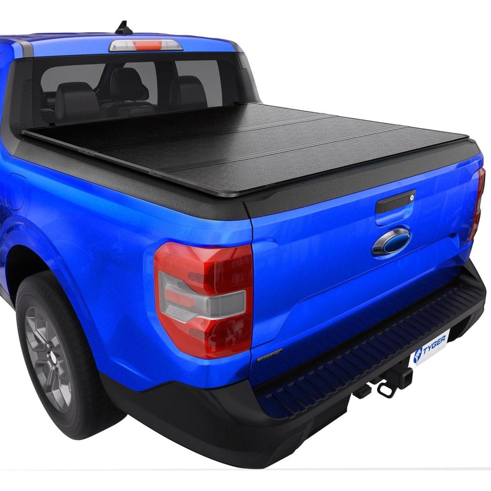 imageTyger Auto T1 Soft Rollup Truck Bed Tonneau Cover Compatible with 20222025 Ford Maverick Not Fit Models with Utility Track System  45 54quot Bed  TGBC1F9061T5 Hard Folding