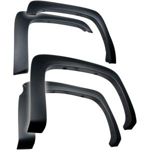 imageTyger Auto Fender Flare Compatible with 20072013 Chevy Silverado 1500 2500 3500HD Not Fit 07 Classic 65 ampamp 8 Bed FineTextured Black Paintable Factory Style 4pc  TGFF6C4288Black