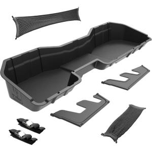 imageTyger Auto Rear Under Seat Storage Box Compatible with 20192025 Chevy Silverado 1500GMC Sierra 1500 20202025 2500 3500  Double Cab ampamp Crew Cab  CustomFit Cargo Organizer Console  TGCB5C88381419 SilveradoSierra Crew Cab