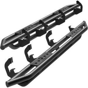 imageTyger Auto Star Armor Compatible with 20072018 Chevy Silverado GMC Sierra 1500 20072019 2500 3500HD 2019 LD  Limited  Crew Cab  TGAM2C20128  Side Step Rails Nerf Bars Running BoardsStar Armor