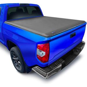 imageTyger Auto T1 Soft Roll Up Truck Bed Tonneau Cover Compatible with 20072013 Toyota Tundra  Fleetside 55 Bed 66quot  TGBC1T9038  Black20142021 Tundra
