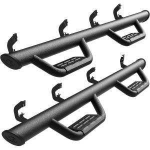 imageTyger Auto Tyger Access Running Boards Compatible with 20072018 Chevy Silverado GMC Sierra 1500 20072019 2500 3500HD 2019 LDLimited  Crew Cab  TGAS2C24011  Textured Black Drop Step RailCrew Cab