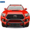 imageTGGD6T60028 Front Bumper Guard Compatible with 20162023 Tacoma  Textured Black  Light Mount  Bull BarTextured Black