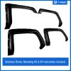 imageTyger Auto Fender Flare Compatible with 20142018 Chevy Silverado 1500 20152019 2500 3500HD 65 ampamp 8 Bed Smooth Textured Black Paintable BoltRiveted Style 4pc  TGFF8C4128