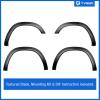 imageTyger Auto Fender Flares Compatible with 20192021 Chevy Silverado 1500 FineTextured Paintable Factory Style 4pc  TGFF6C4338