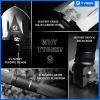 imageTyger Auto Folding Shovel TGSV8U3217 Military Heavy Duty Survival Shovel 16in1 Multitool Compact Camp Shovel with Bag for Camping Hiking OffRoading Outdoor Tactical Emergency