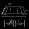 imageTyger Auto Platform Style Roof Rack Compatible with 20052023 Toyota Tacoma Double Cab  Cargo Storage Carrier for Outdoors Gear  Paintable Accent Inserts to Color Match  TGRR1T33018