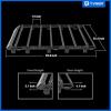 imageTyger Auto Platform Style Roof Rack Compatible with 20182026 Jeep Wrangler JLU 4 Doors Not for JKU  for Models with Hard Top  Cargo Storage Carrier  Paintable Accent Inserts  TGRR1J33558
