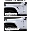imageTyger Auto Star Armor Compatible with 20182026 Jeep Wrangler JL 4Door Not Fit JK  TGJA2J2288B  Side Step Rails Nerf Bars Running Boards