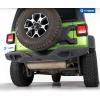 imageTyger Auto TGBP9J81198 Tyger Fury Rear Bumper with DRing Mounts Textured Black Compatible with 20182026 Jeep Wrangler JL Not for JK