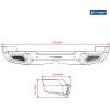 imageTyger Auto TGBP9T80698 Rear Bumper Kit Compatible with 20072014 Toyota FJ Cruiser  Textured Black  Rock Crawler