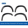 imageTyger Auto TGFF8D4137 for 20102018 Dodge Ram 2500 3500 ONLY Fit Fleetside Models with 763quot ampamp 983quot Bed  Rugged Textured Black Pocket BoltRiveted Style Fender Flare Set 4 PieceBlack