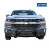 imageTyger Auto TGGD6C60048 Front Bumper Guard Compatible with 20072018 Chevy Silverado  GMC Sierra 1500 Exclude 2007 Classic Models  Textured Black  Light Mount  Bull Bar