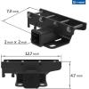 imageTyger Auto TGHC2J001B Hitch ampamp Cover Kit Custom Fit 20072018 Jeep Wrangler JK 2 Door ampamp 4 Door Unlimited Factory Style 2 inch Rear Receiver Hitch Tow Towing Trailer Hitch