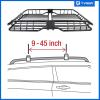imageTyger Auto TGRK1B942B Heavy Duty Roof Mounted Cargo Basket Rack  L575 x W42 x H6  Roof Top Luggage Carrier  with Wind Fairing BlackL575 x W42 x H6