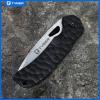 imageTyger K4 EDC Folding Pocket Knife  Stonewashed AUS8 Steel Blade  Tan G10 Handle  TGKF7A2227Black