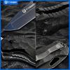imageTyger K4 EDC Folding Pocket Knife  Stonewashed AUS8 Steel Blade with Black Titanium Ion Carbide Coating  Black G10 Handle  TGKF7A2858